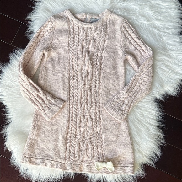 Elegant pink Cable Knit dress - Picture 1 of 7